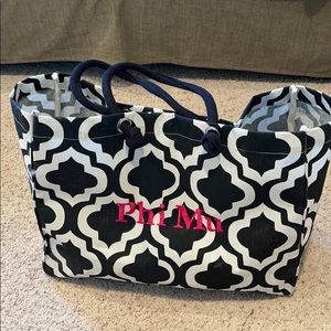 Phi Mu Tote Bag